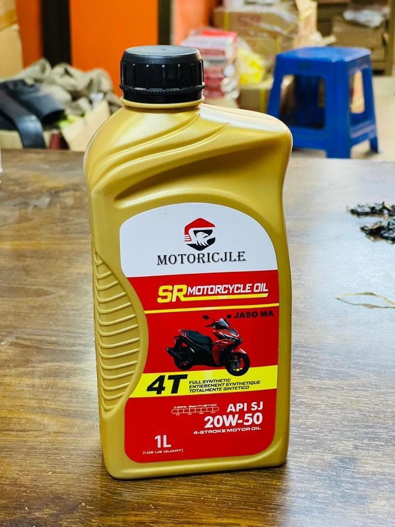 Huile moteur moto SR 4T 20W-50 – Protection et performance (1L)